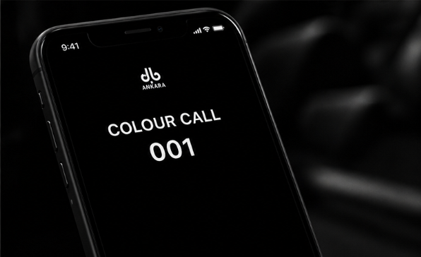A phone screen showing a colour call